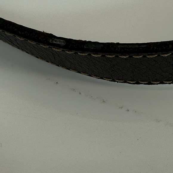 VTG Dooney & Bourke Canvas Double Pocket Satchel Gray DB Monogram Crossbody - Picture 6 of 16